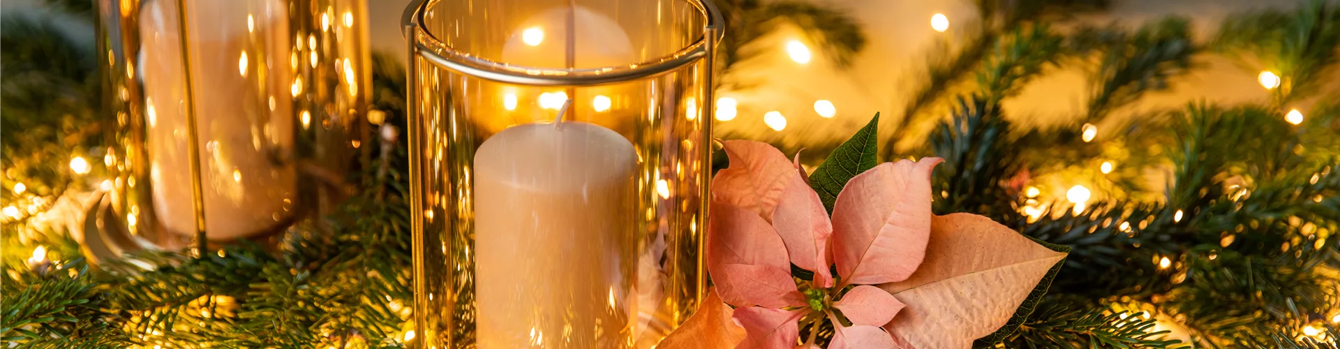 Weihnachtsdeko - Windlichter mit Kerzen